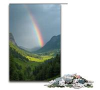 1000 Piece Jigsaw Puzzle for Adults The Rainbow Spans The Entire Valley after The Rain Puzzle GamePerfect Decoration for Teens Age 14 Years Up 1000 PCS(75x50cm)
