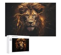 1000 Piece Jigsaw Puzzle for Adults, Thundering Majesty The Lion's Roar