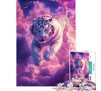 1000 Piece Jigsaw Puzzle for Adults Tiger in The Sky Adult Jigsaw Relax Games Perfect Decoration Birthday And Unique Gifts (Size 38x52cm)