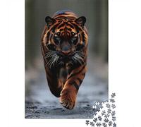1000 Piece Jigsaw Puzzle for Adults, Tiger Walking Forward