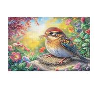 1000 Piece Jigsaw Puzzle for Adults Titmouse Berry 1000 PCS 75x50cm Universal Puzzle for All Occasions Home Decor Family Fun Stress Relief All in One Gift