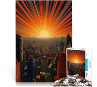 1000 Piece Jigsaw Puzzle for Adults Tokyo Japan Rising Sun Spiele Spielzeug Geschenk Geschenke für Freunde und Familie38x26cm