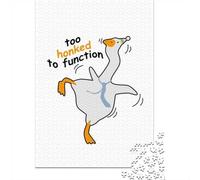 1000 Piece Jigsaw Puzzle for Adults, Too Honked to Function Goose Cartoon, 38x26cm/1000pcs, Thoughtful Gift Idea, Family Activity And Evening Downtime