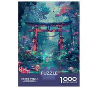 1000 Piece Jigsaw Puzzle for Adults Torii Gate Japanese Adult Jigsaw Puzzle Toy Wall Decor Precision Cutting Unique Gifts for Birthday And Christmas 52x38cm/1000pcs