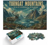 1000 Piece Jigsaw Puzzle for Adults, Torngat Mountains National Park | Adult jigsaw puzzle with 1000 pieces; fits a regular jigsaw hobby; when you want a longer activity without screens.