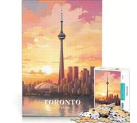 1000 Piece Jigsaw Puzzle for Adults Toronto, Canada, Anti-Stress Toys, Difficult Challenge, Deal As Gifts for The Whole Family 50x75cm