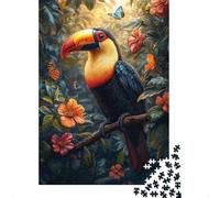 1000 Piece Jigsaw Puzzle for Adults, Toucan in a Tropical Paradise