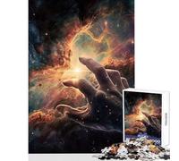 1000 Piece Jigsaw Puzzle for Adults Touching The Space 1000 Piece Jigsaws Educational Games Art Work Gifts Family Activities (50x75cm)