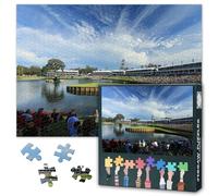1000 Piece Jigsaw Puzzle for Adults TPC Sawgrass Golf Course Florida Landscape Wall Art Premium Paper Puzzle Challenging Game for Living Room Office Decor 27.5x19.7 Inches