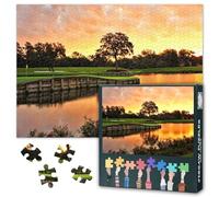 1000 Piece Jigsaw Puzzle for Adults TPC Sawgrass Golf Course Florida Wall Art Premium Scenic Landscape Puzzle Challenging Game for Home or Office Decor 27.5x19.7 Inches