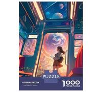 1000 Piece Jigsaw Puzzle for Adults Train to A Fantasy World Jigsaw for Adults Relaxing Games Stress Reliever Birthday And Unique Gifts 38x26cm/1000pcs