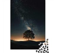 1000 Piece Jigsaw Puzzle for Adults, Tree Under The Milky Way, 70x50cm/1000pcs, Puzzle Lover Present, Family Activity And Evening Downtime