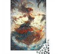 1000-Piece Jigsaw Puzzle for Adults, Tropical Dance Artwork, 70x50cm/1000pcs, Idea, Screen-Free Activity And Holiday Downtime
