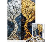 1000 Piece Jigsaw Puzzle for Adults Twilight Symphony︰ Duality of Light And Shadow Educational Games For Family Fun Toy Wall Decor Enhance Love between Couples (38x52cm)