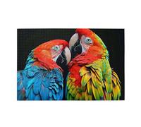 1000 Piece Jigsaw Puzzle for Adults,Two Colored Parrots, Puzzles with Letters on Back, Challenging Puzzle for Game Night Home Décor, 19.7 x 29.5