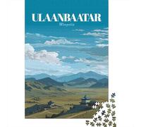 1000-Piece Jigsaw Puzzle for Adults, Ulaanbaatar Mongolia Travel, 70x50cm/1000pcs, Relaxing Winter Hobby, Quiet Evening Leisure And Time at Home