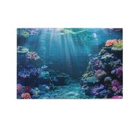 1000 Piece Jigsaw Puzzle for Adults,Underwater Ocean View, Puzzles with Letters on Back, Challenging Puzzle for Game Night Home Décor, 19.7 x 29.5