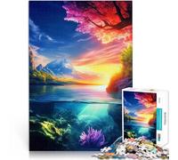 1000 Piece Jigsaw Puzzle for Adults Underwater Sunset Landscape Spielspielzeug Geschenke für Freunde und Familie38x26cm