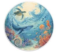 1000 Piece Jigsaw Puzzle for Adults Underwater World Ocean Life Relaxing Brain Teaser Challenge Educational Family Game Gift Set Durable Cardboard Pieces