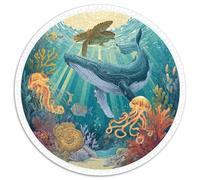 1000 Piece Jigsaw Puzzle for Adults Underwater World Ocean Life Relaxing Brain Teaser Challenge Educational Family Game Gift Set Durable Cardboard Pieces