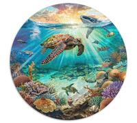 1000 Piece Jigsaw Puzzle for Adults Underwater World Ocean Life Relaxing Brain Teaser Challenge Educational Family Game Gift Set Durable Cardboard Pieces