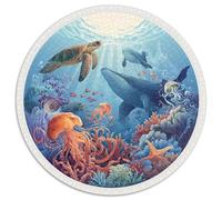 1000 Piece Jigsaw Puzzle for Adults Underwater World Ocean Life Relaxing Brain Teaser Challenge Educational Family Game Gift Set Durable Cardboard Pieces