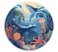 1000 Piece Jigsaw Puzzle for Adults Underwater World Ocean Life Relaxing Brain Teaser Challenge Educational Family Game Gift Set Durable Cardboard Pieces