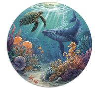 1000 Piece Jigsaw Puzzle for Adults Underwater World Ocean Life Relaxing Brain Teaser Challenge Educational Family Game Gift Set Durable Cardboard Pieces