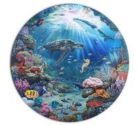 1000 Piece Jigsaw Puzzle for Adults Underwater World Ocean Life Relaxing Brain Teaser Challenge Educational Family Game Gift Set Durable Cardboard Pieces