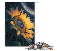 1000 Piece Jigsaw Puzzle for Adults Universe Sunflower Jigsaw Brain Teaser Puzzle Christmas Birthday Gifts 75x50cm
