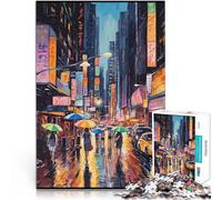 1000 Piece Jigsaw Puzzle for Adults Urban Serenity Made of cardboard for age 14 years and over Puzzle game Offered as gifts for the whole family。size：38x52cm/14.96x20.47inch