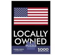 1000 Piece Jigsaw Puzzle for Adults USA BLACK LOCALLY OWNED Puzzles for Adults Relaxing Games Pattern Assembly for Is Ideal As A Gift 70x50cm/1000pcs