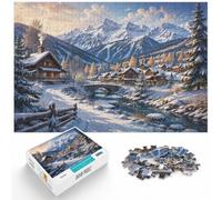 1000 Piece Jigsaw Puzzle for Adults, Vail Mountain Winter Scene | For Christmas and winter evenings, this adult jigsaw puzzle with 1000 pieces makes a thoughtful puzzle gift for adults.