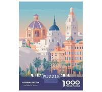 1000 Piece Jigsaw Puzzle for Adults Valencia, Spain Travel Jigsaws for Adults Family Game Analysis And Logic Difficult And Challenge 38x26cm/1000pcs