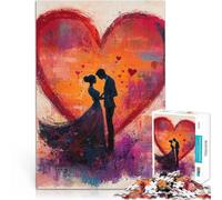 1000 Piece Jigsaw Puzzle for Adults Valentine's Day Love Brain intelligence challenge addictive toys is ideal as gifts for the whole family 26x38cm
