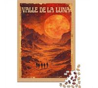 1000 Piece Jigsaw Puzzle for Adults, Valle De La Luna Poster, 70x50cm/1000pcs, Idea, Family Activity And Cosy Winter Evenings