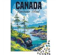 1000 Piece Jigsaw Puzzle for Adults, Vancouver Island Canada, 52x38cm/1000pcs, Puzzle Lover Present, Winter Home Activity And Quiet Weekends