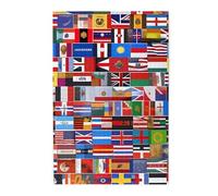 1000 Piece Jigsaw Puzzle for Adults,Various Flags, Puzzles with Letters on Back, Challenging Puzzle for Game Night Home Décor, 19.7 x 29.5
