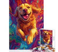 1000 Piece Jigsaw Puzzle for Adults Vibrant Canine Joy Fun Interactive Family Experience Wonderful Holiday Giftsing Choice (50x75cm)