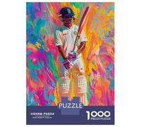1000 Piece Jigsaw Puzzle for Adults Vibrant Cricket Art Teenager Puzzles Relaxing Games Enhance Memory Unique Gifts for Birthday And Christmas 52x38cm/1000pcs