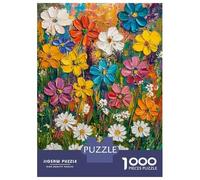1000 Piece Jigsaw Puzzle for Adults Vibrant Floral Palette Jigsaw Puzzle Toy Wall Decor Wall Decoration Difficult And Challenge 70x50cm/1000pcs