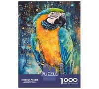 1000 Piece Jigsaw Puzzle for Adults Vibrant Parrot Art -1 Jigsaw Puzzle Toy Wall Decor Wall Decoration Difficult And Challenge 38x26cm/1000pcs