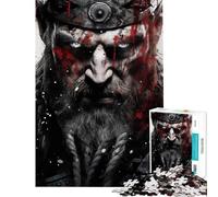 1000 Piece Jigsaw Puzzle for Adults Viking Mythology Educational Challenge Hand Speed Race Brain Teaser Game for And from 14 Years And over (50x75cm)