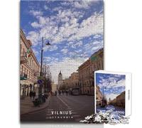 1000 Piece Jigsaw Puzzle for Adults Vilnius Toys Educational Games Enhance Memory Art Work Gift Size 50x75cm