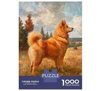 1000 Piece Jigsaw Puzzle for Adults Vintage Finnish Spitz Puzzles for Adults Fun Games Precision Cutting Difficult And Challenge 52x38cm/1000pcs