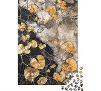 1000-Piece Jigsaw Puzzle for Adults, Vintage Gold Pothos Vines, 38x26cm/1000pcs, Winter Indoor Activity, Quiet Evening Leisure And Cosy Evenings