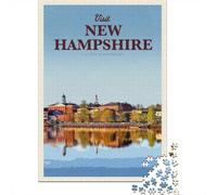 1000 Piece Jigsaw Puzzle for Adults, Visit New Hampshire