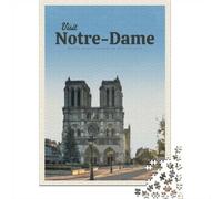 1000 Piece Jigsaw Puzzle for Adults, Visit Notre Dame