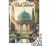 1000 Piece Jigsaw Puzzle for Adults, Visit Tehran Travel, 52x38cm/1000pcs, Shared Puzzle Activity, Quiet Home Time And Weekend Downtime
