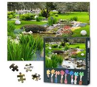 1000 Piece Jigsaw Puzzle for Adults Wall Art Scenic Zen Forest River Landscape Photography Nature Wilderness Realism Multicolor Home Decor Living Room Bedroom Office 27.5x19.7 Inches
